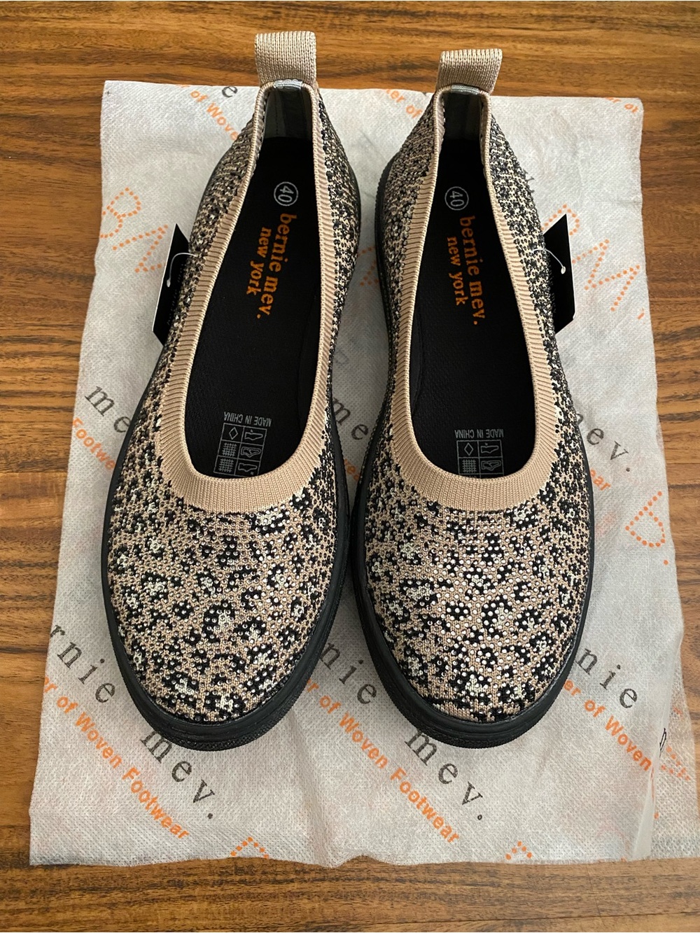Bernie Mev Mika Slip-On Flats Size 40   9-9.5